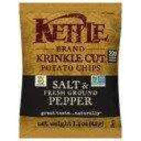 KETTLE FOODS Kettle Krinkle Potato Chip Salt & Pepper 1.5 oz., PK24 803080